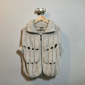 Def dolman sleeve zip sweater. Med. VGUC.